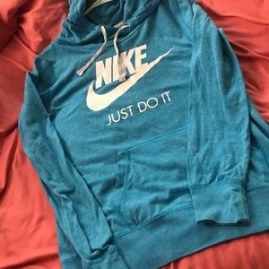 Baby blue Nike hoodie